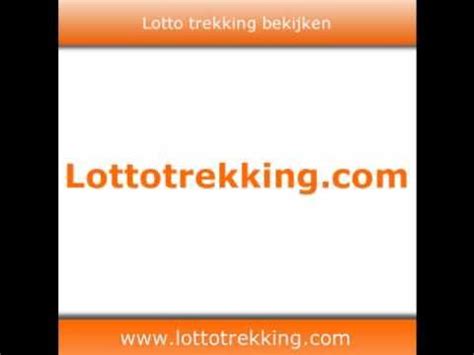 lotto trekking tijd|Lotto trekking .